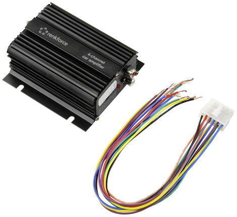 Renkforce RF-CMP-204 4 csatornás végfok 200 W Bluetooth®-/USB hanglejátszás, Hangerő-/basszus-/magas 5. kép