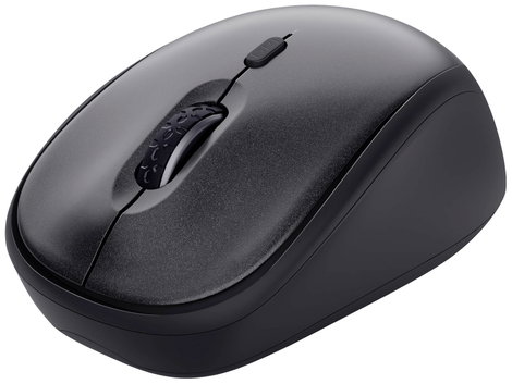 Trust TM-201 WLAN egér Rádiójel vezérlésű Optikai Fekete 4 Gombok 1600 dpi zajtalan gombok