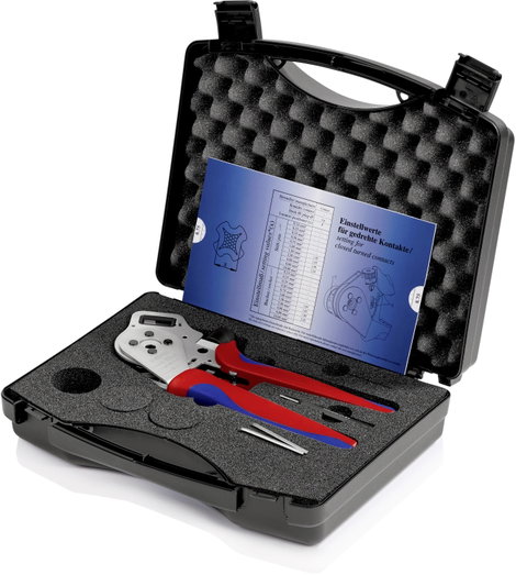 Négy tüskés sajtoló fogó elforgatott érintkezőkhöz, krómozott, Knipex 97 52 65 DG 3. kép