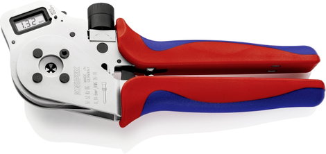 Négy tüskés sajtoló fogó elforgatott érintkezőkhöz, krómozott, Knipex 97 52 65 DG 7. kép