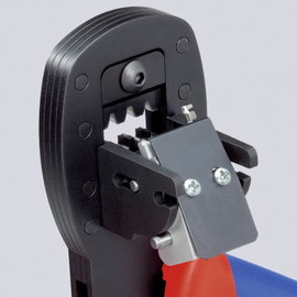 Krimpelő fogó miniatűr dugóhoz, párhuzamos krimpelés, barnított, D-SUB, HD 20 HDE dugó, Knipex 97 54