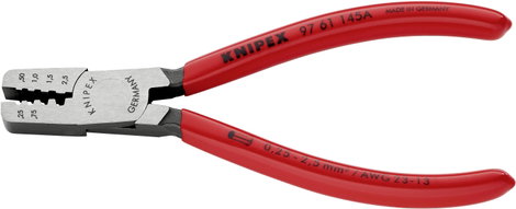 Krimpelő fogó érvéghüvelyekhez 145 mm, polírozott fej, Knipex 97 61 145 A 2. kép