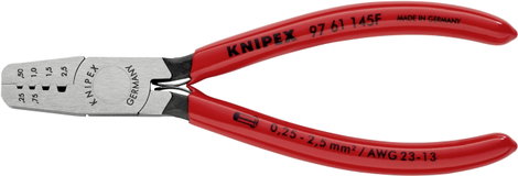 Krimpelő fogó érvéghüvelyekhez 145 mm, polírozott fej, Knipex 97 61 145 F 2. kép