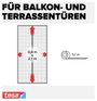 tesa Fliegengitter 55384-00000-00 Mágneses függöny (Sz x Ma) 0.90 m x 2.10 m Antracit 1 db 4. bélyegkép