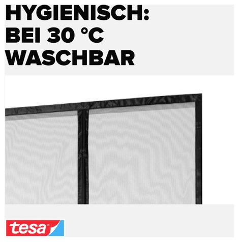 tesa Fliegengitter 55384-00000-00 Mágneses függöny (Sz x Ma) 0.90 m x 2.10 m Antracit 1 db 7. kép