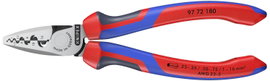 Krimpelő fogó érvéghüvelyekhez 180 mm, polírozott fej, Knipex 97 72 180