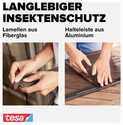 Lamellás szúnyogháló ajtóra, (H x Szé) 2,2 x 0,95 m, tesa® Standard 7. kép