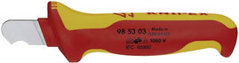 Knipex 98 53 03 VDE szigetelt kábelkés, kábelcsupaszoló, blankoló