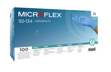Ansell MICROFLEX® 92134090 100 db Nitril Eldobható kesztyű Méret (kesztyű): 9 2. kép