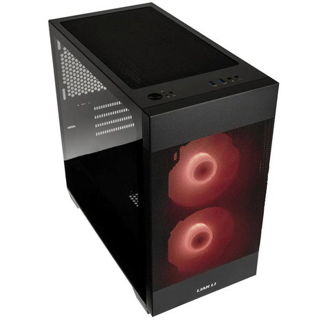 Lian Li LANCOOL 205M Mikro torony Ház, Gaming doboz Fekete 2. kép
