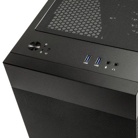 Lian Li LANCOOL 205M Mikro torony Ház, Gaming doboz Fekete 5. kép