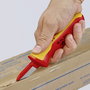 VDE kábelkés 180 mm, műanyag bevonatú pengehát, Knipex 98 54 8. bélyegkép