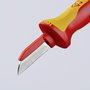 VDE kábelkés 180 mm, műanyag bevonatú pengehát, Knipex 98 54 9. bélyegkép