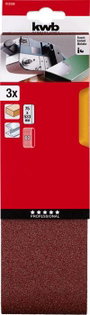 kwb 912506 Csiszolószalag készlet Szemcsézet (num) 60 (H x Sz) 533 mm x 75 mm 3 db 2. bélyegkép