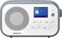 Sangean DPR-42BT White-Stone Blue Koffer rádió DAB+, URH Bluetooth® Fehér, Kő bélyegkép