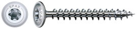 SPAX 251010600805 Facsavar 6 mm 80 mm Torx, E TORX Acél Galvanikusan cinkezett 100 db