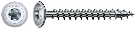 SPAX 251010600805 Facsavar 6 mm 80 mm Torx, E TORX Acél Galvanikusan cinkezett 100 db