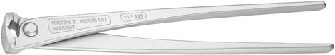 Erő szerelőfogó nagy áttételű 300 mm, nikkelezett, vágóérték: Ø 3,8 mm, Knipex 99 14 300 5. kép