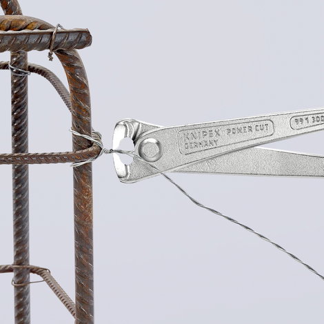 Erő szerelőfogó nagy áttételű 300 mm, nikkelezett, vágóérték: Ø 3,8 mm, Knipex 99 14 300 6. kép