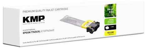 KMP Tinta helyettesíti Epson T9454 Kompatibilis Sárga E258X 1645,4009 2. kép