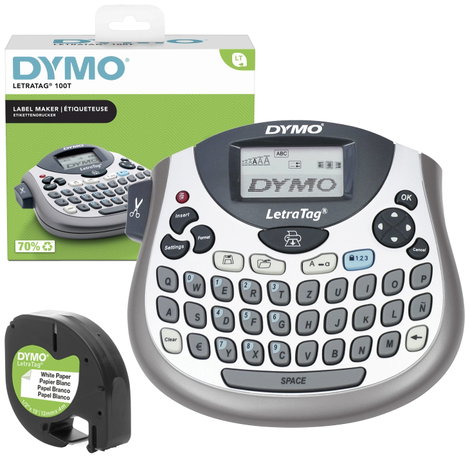 DYMO LetraTag LT-100T Feliratozó készülék Alkalmas feliratozó szalag: LT 12 mm