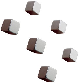 Sigel Neodym mágnes BA192 (H x Sz x Ma) 10 x 10 x 10 mm Kocka Ezüst 6 db BA192