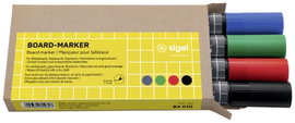 Sigel BA010 BA010 Táblafilc készlet Kék, Zöld, Piros, Fekete 4 db