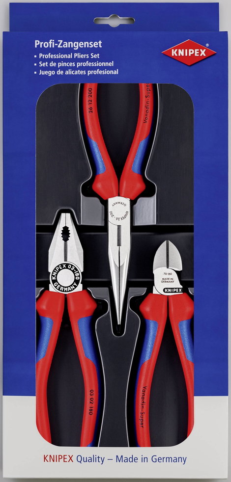 Mechanikai fogó készlet, 3 részes, Knipex 00 20 11 2. kép