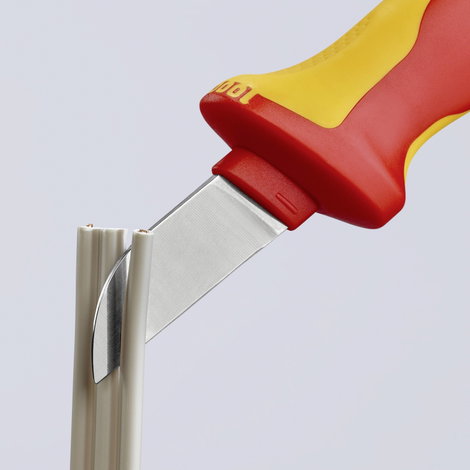 Knipex 98 52 VDE szigetelt kábelkés, kábelcsupaszoló, blankoló 2. kép