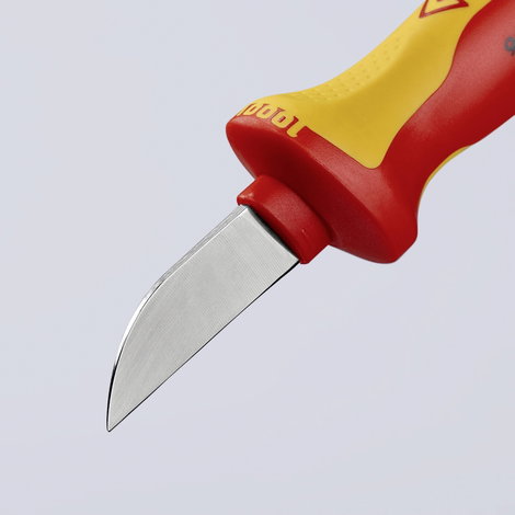 Knipex 98 52 VDE szigetelt kábelkés, kábelcsupaszoló, blankoló 4. kép