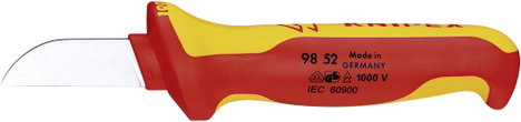 Knipex 98 52 VDE szigetelt kábelkés, kábelcsupaszoló, blankoló 7. kép