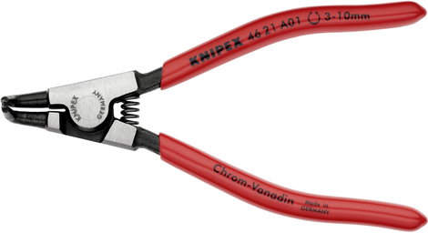 Seegergyűrű fogók külső gyűrűkhöz (tengelyek) 125 mm, Ø 3-10 mm, 90°-ban hajlított, Knipex 46 21 A01 2. kép