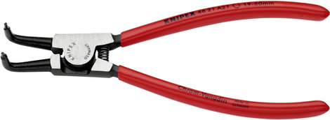 Seegergyűrű fogók külső gyűrűkhöz (tengelyek) 170 mm, Ø 19-60 mm, 90°-ban hajlított, Knipex 46 21 A2 4. kép