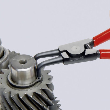 Seegergyűrű fogók külső gyűrűkhöz (tengelyek) 170 mm, Ø 19-60 mm, 90°-ban hajlított, Knipex 46 21 A2 5. kép
