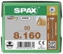 SPAX 251010801605 Facsavar 8 mm 160 mm Torx, E TORX Acél Galvanikusan cinkezett 50 db 4. bélyegkép
