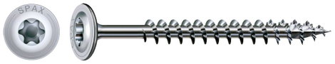 SPAX 251010801005 Facsavar 8 mm 100 mm Torx, E TORX Acél Galvanikusan cinkezett 50 db