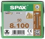 SPAX 251010801005 Facsavar 8 mm 100 mm Torx, E TORX Acél Galvanikusan cinkezett 50 db 4. bélyegkép