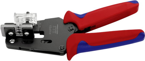 Precíziós huzalcsupaszító fogók alakkésekkel 195 mm, szolárkábelekhez, Knipex 12 12 12 2. kép