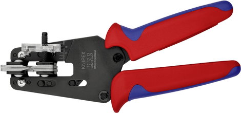 Precíziós huzalcsupaszító fogók alakkésekkel 195 mm, szolárkábelekhez, Knipex 12 12 12 4. kép