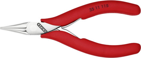 Elektronikai markoló fogó 115 mm, polírozott fej, Knipex 35 11 115 5. kép