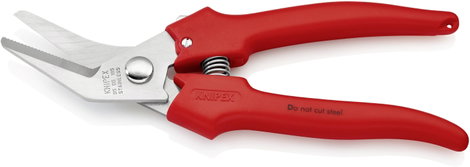 Kombinált olló 185 mm, lesarkított alak, Knipex 95 05 185 3. kép