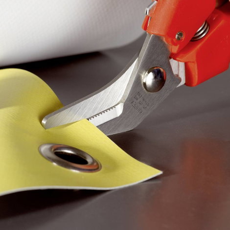 Kombinált olló 185 mm, lesarkított alak, Knipex 95 05 185 4. kép