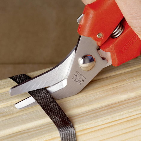 Kombinált olló 185 mm, lesarkított alak, Knipex 95 05 185 5. kép
