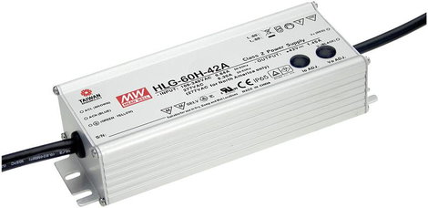 Mean Well HLG-60H-48A LED meghajtó, LED transzformátor Állandó feszültségű, Állandó áramú 62 W 1.3 A