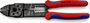 Krimpelő fogó 230 mm, szigetelt kábelsaruk + dugaszoló csatlakozó, Knipex 97 21 215 2. bélyegkép