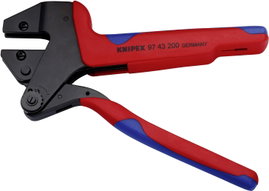 Krimpelő-rendszerfogó cserélhető krimp profilokhoz 200 mm, Knipex 97 43 200 A