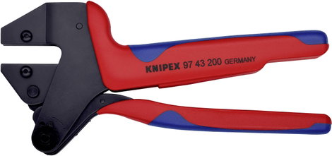 Krimpelő-rendszerfogó cserélhető krimp profilokhoz 200 mm, Knipex 97 43 200 A 2. kép