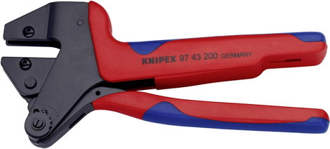 Krimpelő-rendszerfogó cserélhető krimp profilokhoz 200 mm, Knipex 97 43 200 A 3. kép