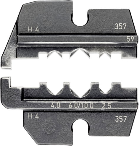 Knipex 97 49 59 krimpelőfogó krimpelő betét, préselő betét Helios H4 szolár dugós csatlakozóhoz Knip