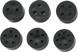TRU COMPONENTS TC-10820776 TC-MH18-2D203 Többrészes tömítő betét M20 2 x 3.0 - 4.1 mm Gumi Fekete 50